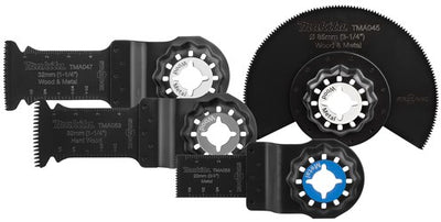 Accessori Makita set sega ad immersione multiutensile 4 pezzi starlock tma045, tma047, tma053, tma058 - b-67480