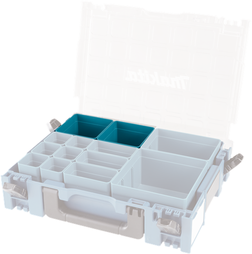 Makita accessoires inzetbak 100x100mm | mbox organizer - 191x95-9