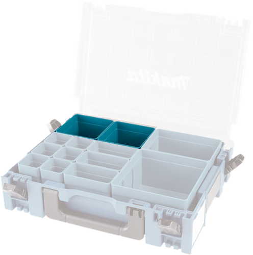Scatola porta accessori Makita 100x100mm mbox organizer - 191x95-9 - 191x95-9