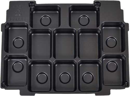 Accesorios Makita caja insertada incrustación 12x batería cxt - 839726-5 839726-5