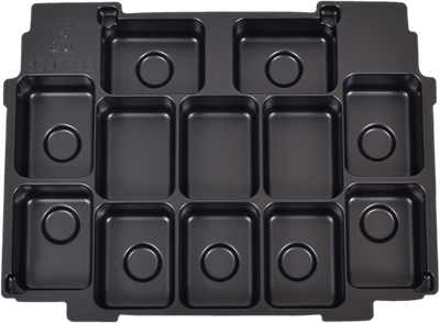 Accesorios Makita caja insertada incrustación 12x batería cxt - 839726-5 839726-5