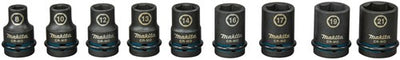 Imp Makita accessories power socket set act black, 1 2” 9-piece - e-16570