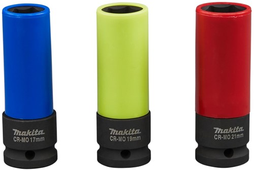 Accesorios Makita juego de vasos de impacto pernos de rueda | 3 piezas | 1 2 vk - e-12354 - e-12354