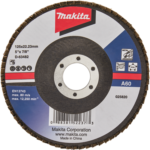Makita accessoires lamellenschuurschijf 125mm a60 - d-63482 - d-63482