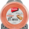 Makita accessoires maaidraad 2,4mm x 87m rond | oranje - e-02761