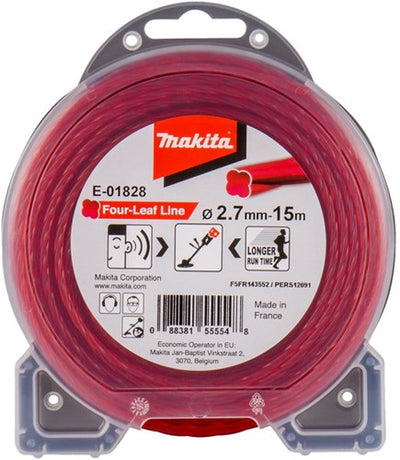 Accessori Makita filo falciante 2,7x15m rosso - e-01828 - e-01828