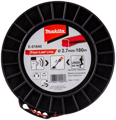 Accessori Makita filo falciante 2,7x180m rosso - e-01840 - e-01840