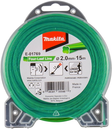 Makita accessoires makita e-01769 maaidraad 2x15mtr groen