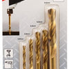 Accesorios makita juego de brocas para metal hss-tin 5 piezas - b-57308