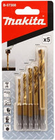 Accesorios makita juego de brocas para metal hss-tin 5 piezas - b-57308