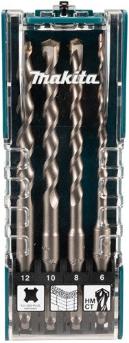 Accessori Makita set di punte per calcestruzzo P2S | sds-plus | 4 pezzi - d-74756