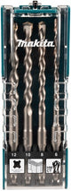 Accessori Makita set di punte per calcestruzzo P2S | sds-plus | 4 pezzi - d-74756