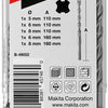 Makita accessoires p2s sds-plus 5 6 8x110 6 8x160 - b-49052