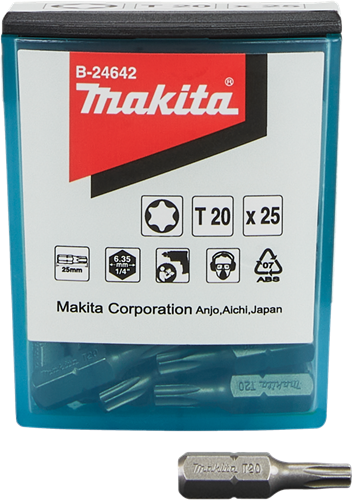 Accesorios makita broca para atornillar t20x25mm - b-24642 - b-24642