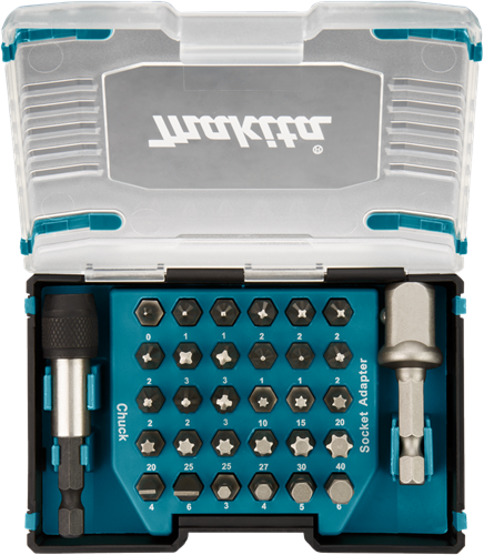 Set di punte per cacciavite accessori Makita 32 pezzi - d-65084 d-65084