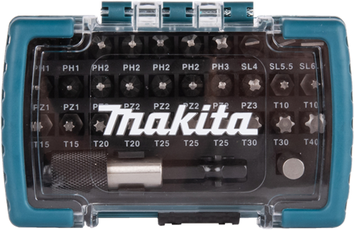 Set punte cacciavite accessori Makita 32 pezzi - d-74762 - d-74762
