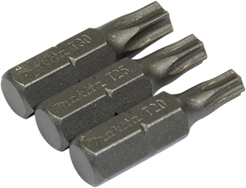 Accessori Makita set punte cacciavite torx 3 pezzi - b-24533 - b-24533