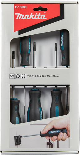 Accessori Makita set cacciaviti torx 5 pezzi - e-13530 - e-13530