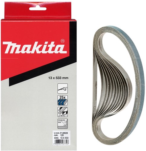 Accesorios Makita cinta de lija azul longitud 533 mm ancho 13 mm grano 60 - p-39497