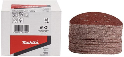 Accessori Makita disco abrasivo k40 125 rosso v. - p-43620 - p-43620