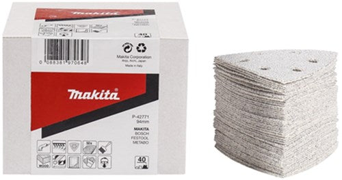 Makita accessoires makita p-42802 delta schuurvel 3-k 94mm a100 velcro 50 stuks