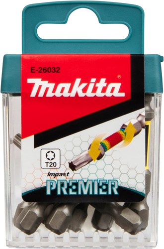 Accessori Imp Makita punte per avvitatore a percussione t20x50mm | agire primo ministro | 10 pezzi - e-26032