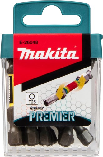 Accessori Imp Makita punte per avvitatore a percussione t25x50mm | agire primo ministro | 10 pezzi - e-26048