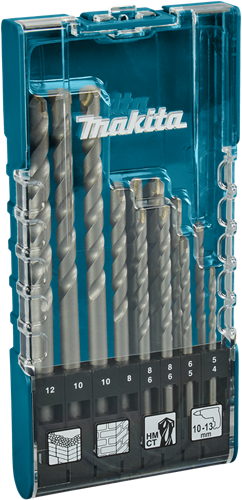 Makita accessori set punte per muratura 12 pezzi - d-77126 - d-77126