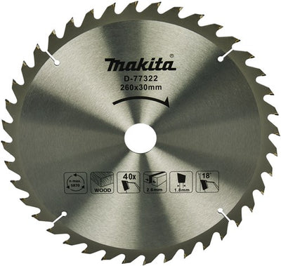 Bandeja para hojas de sierra tronzadora Makita para madera - d-77322
