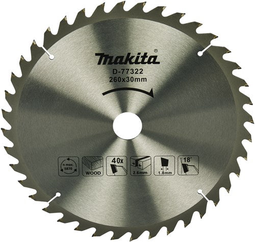 Bandeja para hojas de sierra tronzadora Makita para madera - d-77322