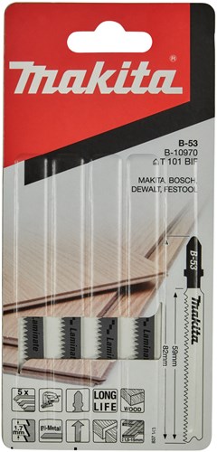 Hoja de sierra de calar makita t. equivalente t101bif distancia entre dientes 1,65 mm madera blanda-dura 42036 mm