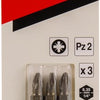 Makita accessoires schroefbit pz2x25mm 3 stuks - b-23494