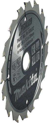 Makita accessoires cirkelzaagblad | hout | 136x20x1,5 16t 20g - b-33532