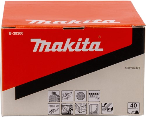 Makita accessoires schuurschijf yellow diameter 150mm korrel 40 - b-39300