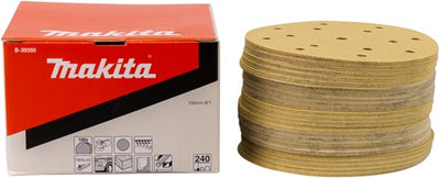 Accesorios Makita disco de lijado amarillo diámetro 150mm grano 240