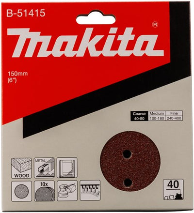Accessori Makita disco abrasivo k40 150mm - b-51415