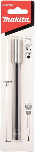 Accesorios makita portapuntas magnético 1 4 x150mm - b-57750 - b-57750