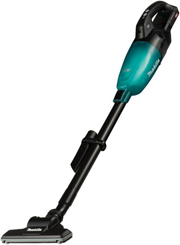 Makitacl001gz04 | aspirapolvere bastone | 40 V massimo | versione nera con capsula trasparente blu | corpo | senza batterie e caricabatterie