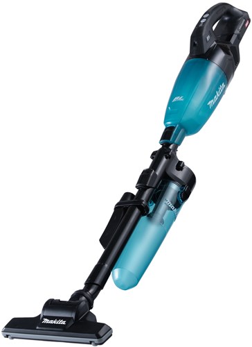 Makitacl001gz21| aspirapolvere bastone | 40 V massimo | versione nera con capsula trasparente blu | con aspiratore a ciclone | corpo | senza batterie e caricabatterie - cl001gz21