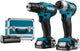Set combinato Makita clx224sax1 - trapano avvitatore a batteria df333 + avvitatore a percussione td110 12v 2.0ah ioni di litio - clx224sax1