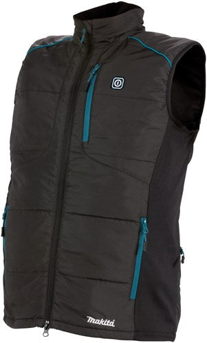 Makita cv102dzm | verwarmd vest m | zonder accu's lader | inclusief jasadapter