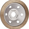 Accesorios Makita rueda de copa de diamante | 125 mm | muy bien | neumático macizo - d-41464 d-41464