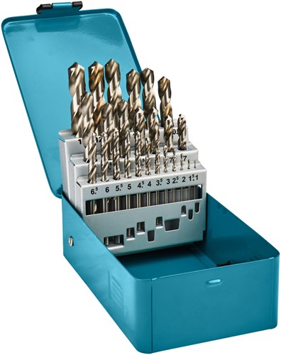 Set di punte per metallo accessori Makita | 25 pezzi | hss-g-d-54031