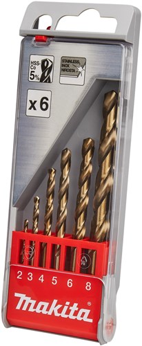 Accessori Makita set di punte per metallo 6 pezzi - d-57168 d-57168