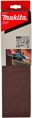 Accessori Makita d-67147 | nastro abrasivo | salva k40 | 76x610| 3 pezzi d-67147