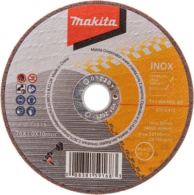 Makita d-74815-5 | disco de corte | acero inoxidable | 76mm-para dmc300