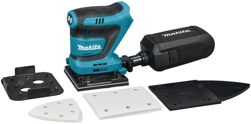 Levigatrice orbitale palmare Makita a batteria 18v nuda