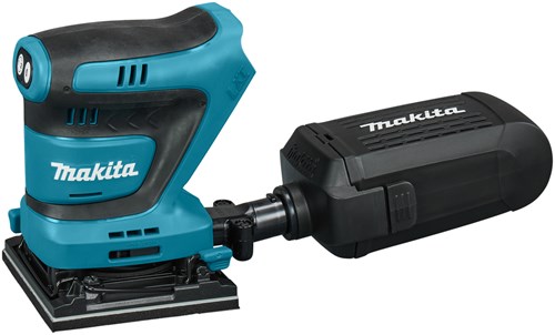 Makita dbo480zj | levigatrice orbitale palmare a batteria | 18v| senza batterie e caricabatterie | nella custodia m-box - dbo480zj