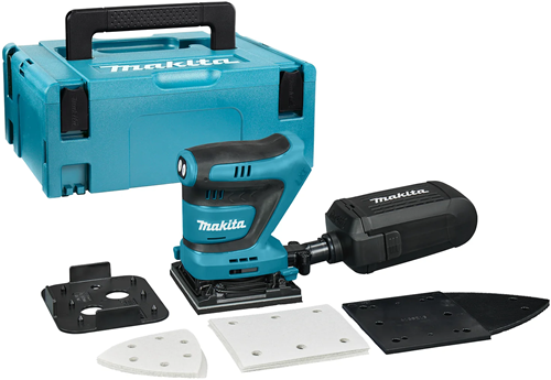 Makita dbo480zj | levigatrice orbitale palmare a batteria | 18v| senza batterie e caricabatterie | nella custodia m-box - dbo480zj