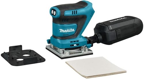 Levigatrice orbitale palmare a batteria Makita dbo482zj | 18v| senza batterie e caricabatterie | nella custodia m-box - dbo482zj